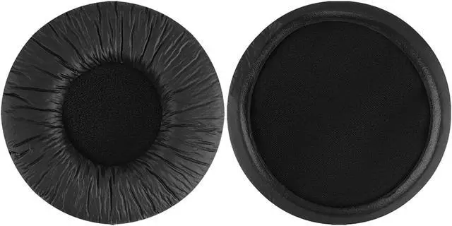 Alt view image 3 of 11 - Geekria QuickFit Leatherette  Replacement Ear Pads for SONY MDR-V500DJ, MDR-V500 Headphones Earpads, Headset Ear Cushion Repair Parts (Black)