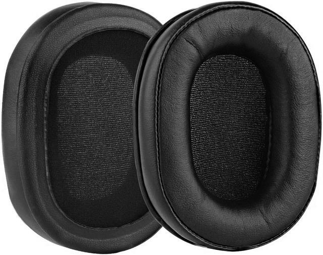 Alt view image 3 of 8 - Geekria QuickFit Protein Leather Replacement Ear Pads for Audio-Technica ATH-MSR7 MSR7NC MSR7BK MSR7GM Headphones Earpads, Headset Ear Cushion Repair Parts (Black)