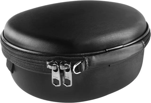 Alt view image 6 of 10 - headphones case for skullcandy crusher bluetooth wireless, sennheiser hd 4.30i, hd 4.30g, hd 4.20, hd 2.30, momentum 2.0, mm550x, hard shell carrying case/headset travel bag black pu