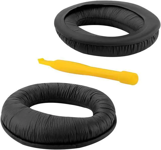 Alt view image 2 of 7 - Geekria QuickFit Leatherette Replacement Ear Pads for Sony MDR-RF6000, RF6500, RF7000, RF7100, MDR-DS6000, DS6500, DS7000, DS7100, XD150, XD200 Headphones Earpads, Repair Parts (Black)