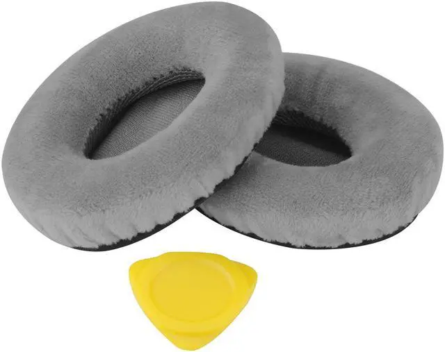 Alt view image 4 of 8 - Geekria Comfort Velour Replacement Ear Pads for Sennheiser Momentum On-Ear Headphones Earpads, Headset Ear Cushion Repair Parts (Grey)
