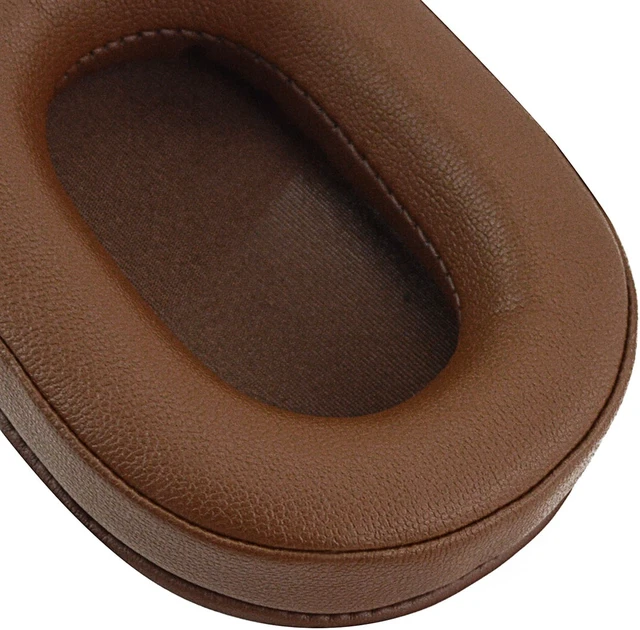 Alt view image 4 of 6 - Geekria QuickFit Protein Leather Replacement Ear Pads for SONY MDR-7506, MDR-V6, MDR-CD900ST Headphones Earpads, Headset Ear Cushion Repair Parts (Brown)