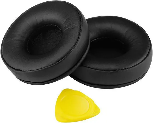 Alt view image 3 of 6 - Geekria QuickFit Protein Leather Replacement Ear Pads for Jabra Move Wireless Headphones Ear Cushions, Headset Earpads, Ear Cups Repair Parts (Black)