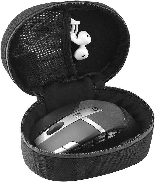 Alt view image 4 of 8 - Geekria Travel Case for Logitech G402, G502, G602, Razer DeathAdder Chroma, Naga, Mamba and Many Gaming Wireless Mouse / Protective Travel Bag