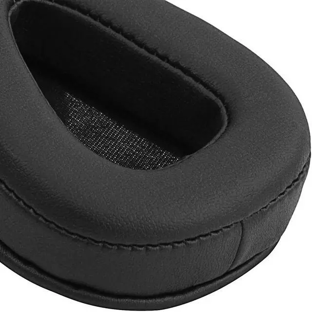 Alt view image 4 of 7 - Geekria QuickFit Protein Leather Replacement Ear Pads for Skullcandy Aviator, Aviator 2, Aviator2.0 Headphones Ear Cushions, Headset Earpads, Ear Cups Repair Parts (Black)
