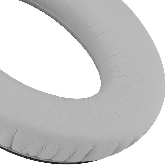 Alt view image 4 of 9 - Geekria QuickFit Protein Leather Replacement Ear Pads for Bose QuietComfort QC45 QC35 QC35 ii QC35 ii Gaming SoundLink Around-Ear 2 Headphones Earpads, Ear Cushion Repair Parts (Silver Grey)