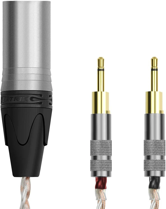 Main image of Geekria Apollo 4N OCC + Single-Crystal Silver Upgrade Cable Compatible with Sennheiser HD700 Headphones / Replacement Cord / 16 Cores Mixed Circular Knitting Audio Cable (4 Cores XLR Plug)