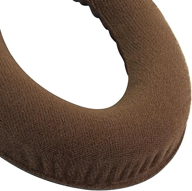 Alt view image 5 of 10 - Geekria Comfort Velour Replacement Ear Pads for Sennheiser PC350 SE, HD380, HMEC250, HD380 Pro, PXC350, PC350, PXE350, HME95, Headphones Earpads, Headset Ear Cushion Repair Parts (Brown)