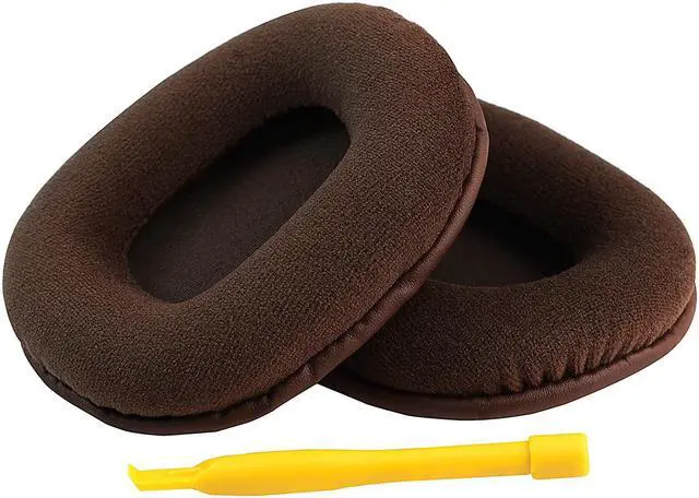 Alt view image 4 of 9 - Geekria Comfort Velour Replacement Ear Pads for Turtle Beach Stealth 400, 450, 500X, 520, 600, 700, 900, HiFi780 Headphones Ear Cushions, Headset Earpads, Ear Cups Repair Parts (Brown)