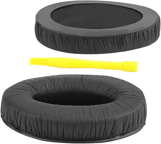 Alt view image 2 of 6 - Geekria QuickFit Leatherette Replacement Ear Pads for Sennheiser HDR120 RS120 RS110 RS115 HDR110 HDR115 RS100 Headphones Earpads, Headset Ear Cushion Repair Parts (Black)
