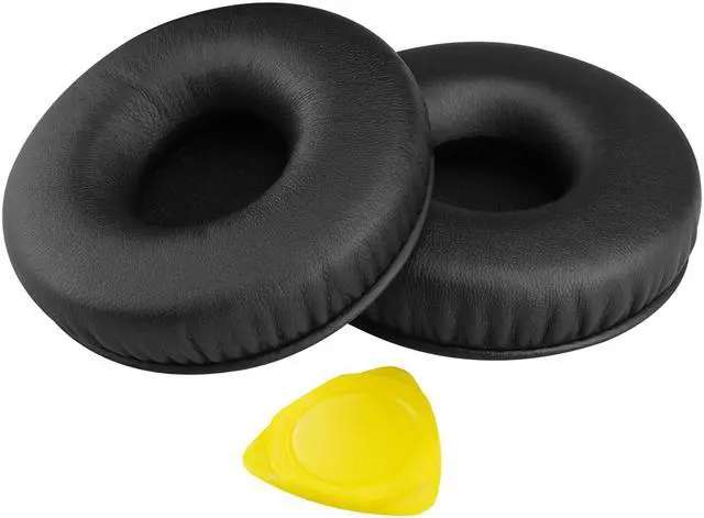 Alt view image 3 of 6 - Geekria QuickFit Protein Leather Replacement Ear Pads for SONY MDR-XB450, XB450AP, XB550AP, XB650BT WH-XB700 Headphones Earpads, Headset Ear Cushion Repair Parts (Black)