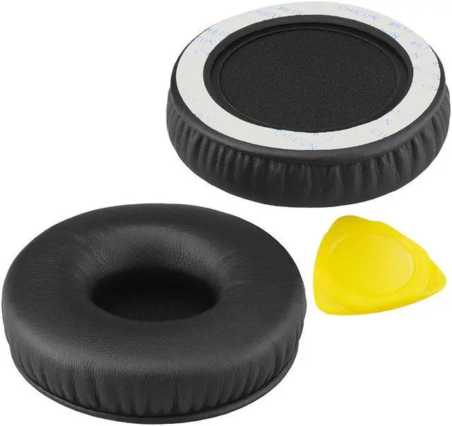 Alt view image 2 of 6 - Geekria QuickFit Protein Leather Replacement Ear Pads for SONY MDR-XB450, XB450AP, XB550AP, XB650BT WH-XB700 Headphones Earpads, Headset Ear Cushion Repair Parts (Black)