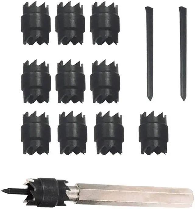 Alt view image 2 of 9 - 13 in 1 Stainless Steel Drill Bits Tapper Carbide High Speed Steel Opener (Black)