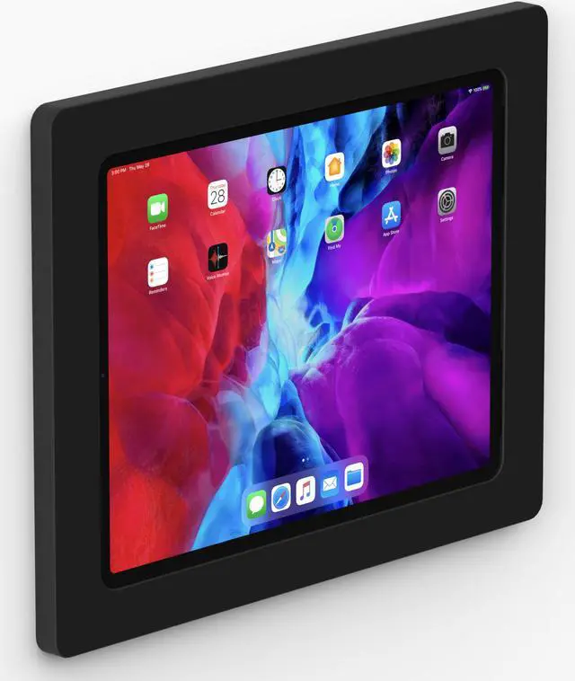 Main image of VidaMount Black On-Wall Tablet Mount compatible with iPad Pro 12.9" (4th/5th/6th Gen)