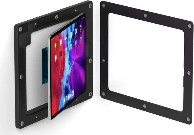 Alt view image 5 of 7 - VidaMount Black On-Wall Tablet Mount compatible with iPad Pro 12.9" (4th/5th/6th Gen)