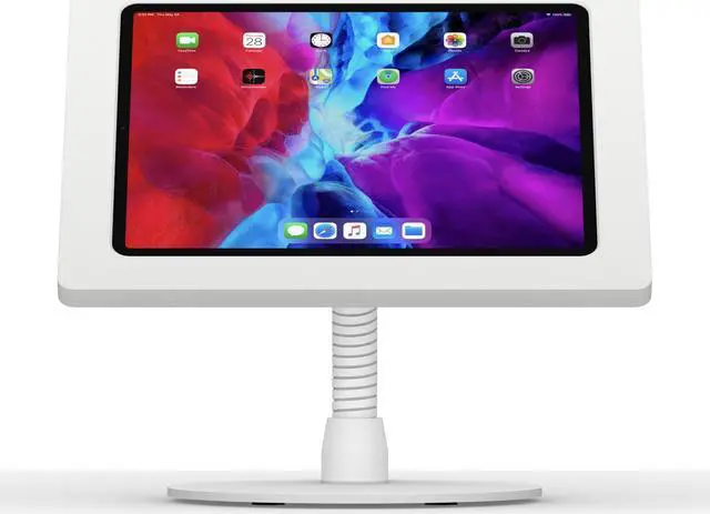 Alt view image 2 of 7 - VidaMount White Exposed Rear Camera Enclosure and Portable Flexible Stand [Bundle] compatible with iPad Pro 12.9" (4th Gen)
