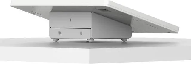 Alt view image 5 of 7 - VidaMount White Exposed Rear Camera Enclosure and Fixed Tilted 15° Desk / Surface Mount [Bundle] compatible with iPad Pro 12.9" (4th & 5th Gen)