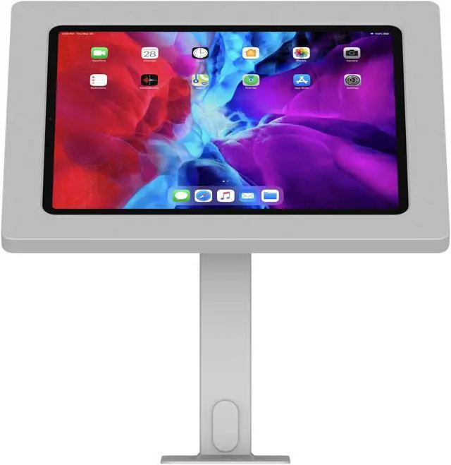 Alt view image 2 of 7 - VidaMount Light Grey Exposed Rear Camera Enclosure and Rotating & Tilting Desk/Table Mount [Bundle] compatible with iPad Air 13" (M2) & iPad Pro 12.9" (4th/5th/6th Gen)