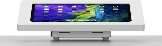 Alt view image 3 of 7 - VidaMount White Exposed Rear Camera Enclosure and Fixed Tilted 15° Desk / Surface Mount [Bundle] compatible with iPad Pro 11" (1st/2nd/3rd Gen) & Air 10.9" (4th/5th Gen)