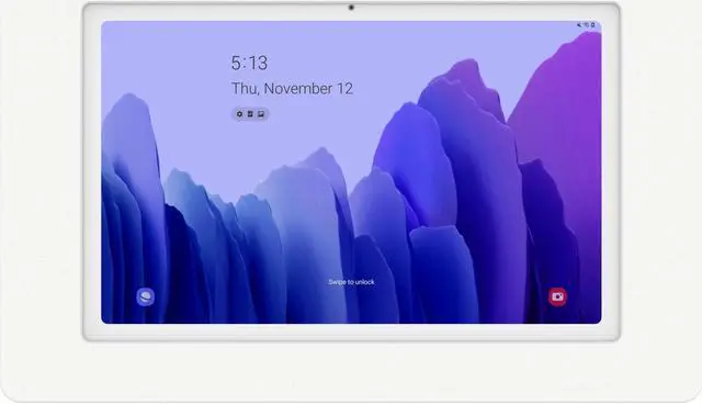 Alt view image 3 of 7 - VidaMount White Enclosure and Fixed Permanent Glass Mount [Bundle] compatible with Samsung Galaxy Tab A7 10.4