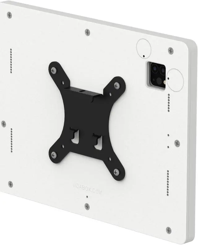Alt view image 6 of 7 - VidaMount White Exposed Rear Camera Enclosure and Tilting VESA Slim Wall Mount [Bundle] compatible with iPad Pro 11" (1st/2nd/3rd/4th Gen) & Air 10.9" (4th/5th Gen)