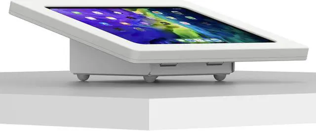 Main image of VidaMount White Exposed Rear Camera Enclosure and Fixed Tilted 15° Desk / Surface Mount [Bundle] compatible with iPad Pro 11" (1st/2nd/3rd Gen) & Air 10.9" (4th/5th Gen)