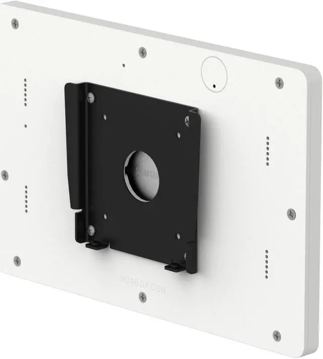 Alt view image 6 of 7 - VidaMount White Enclosure and Fixed Permanent Glass Mount [Bundle] compatible with Samsung Galaxy Tab A7 10.4