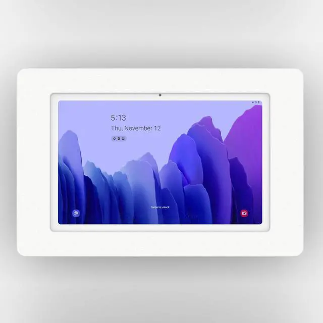 Alt view image 2 of 7 - VidaMount White Enclosure and Tilting VESA Slim Wall Mount [Bundle] compatible with Samsung Galaxy Tab A7 10.4