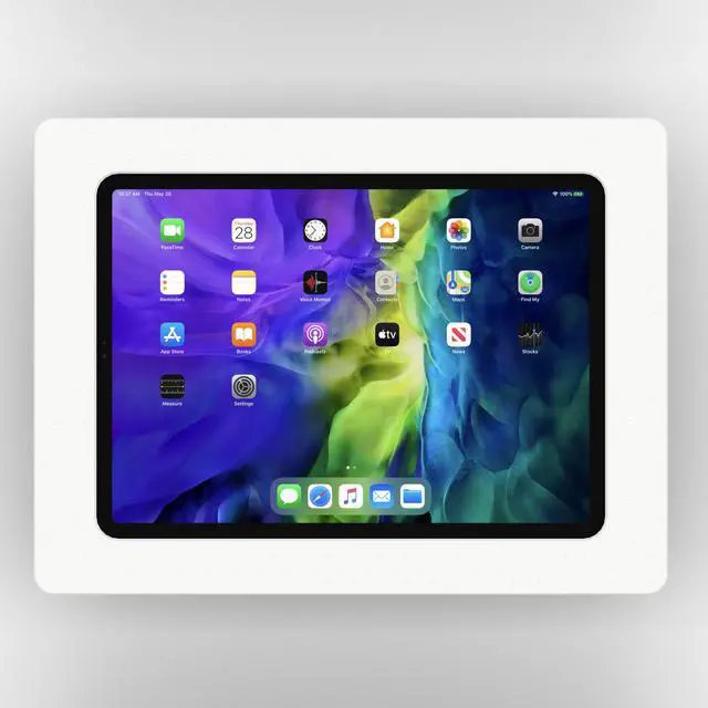 Alt view image 2 of 7 - VidaMount White Exposed Rear Camera Enclosure and Tilting VESA Slim Wall Mount [Bundle] compatible with iPad Pro 11" (1st/2nd/3rd/4th Gen) & Air 10.9" (4th/5th Gen)