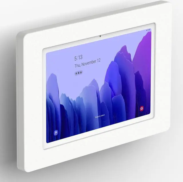 Main image of VidaMount White Enclosure and Tilting VESA Slim Wall Mount [Bundle] compatible with Samsung Galaxy Tab A7 10.4