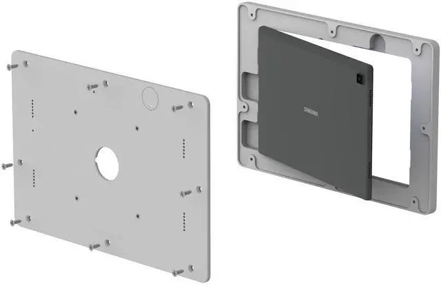 Alt view image 6 of 6 - VidaMount Light Grey VESA Enclosure compatible with Samsung Galaxy Tab A7 10.4