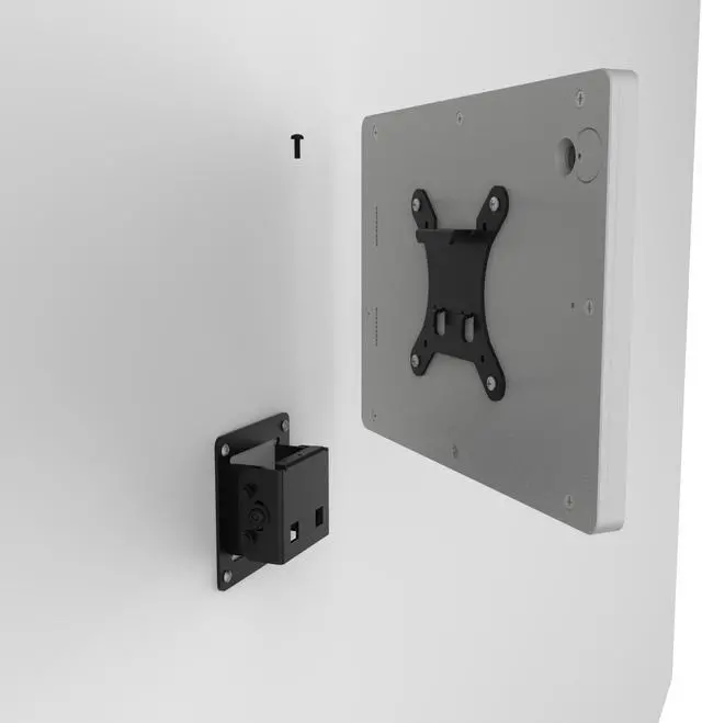 Alt view image 5 of 7 - VidaMount Light Grey Exposed Rear Camera Enclosure and Tilting VESA Slim Wall Mount [Bundle] compatible with iPad 10.2" (7th & 8th Gen)