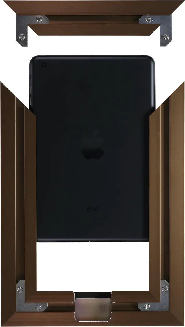 Alt view image 3 of 5 - VidaMount iPad Mini On Wall Metal Frame - Florentine Bronze