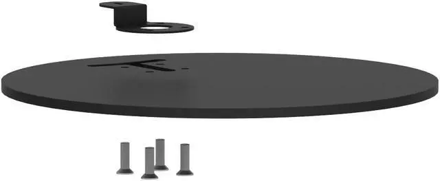 Alt view image 7 of 7 - Round Base for Fixed or Flexible Surface VESA Mount - Black