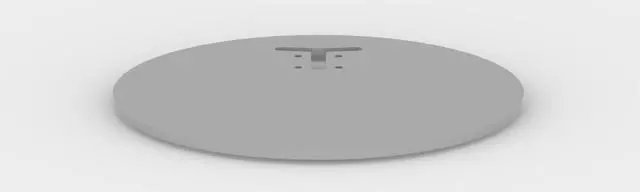 Alt view image 2 of 7 - Round Base for Fixed or Flexible Surface VESA Mount - Light Grey