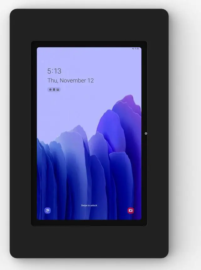 Alt view image 3 of 7 - VidaMount Black On-Wall Tablet Mount compatible with Samsung Galaxy Tab A7 10.4