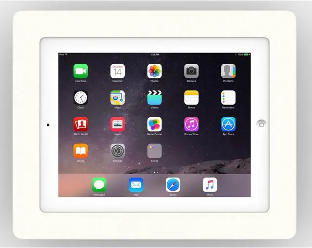 Alt view image 2 of 7 - VidaMount White Enclosure and Tilting VESA Slim Wall Mount [Bundle] compatible with iPad 2/3/4