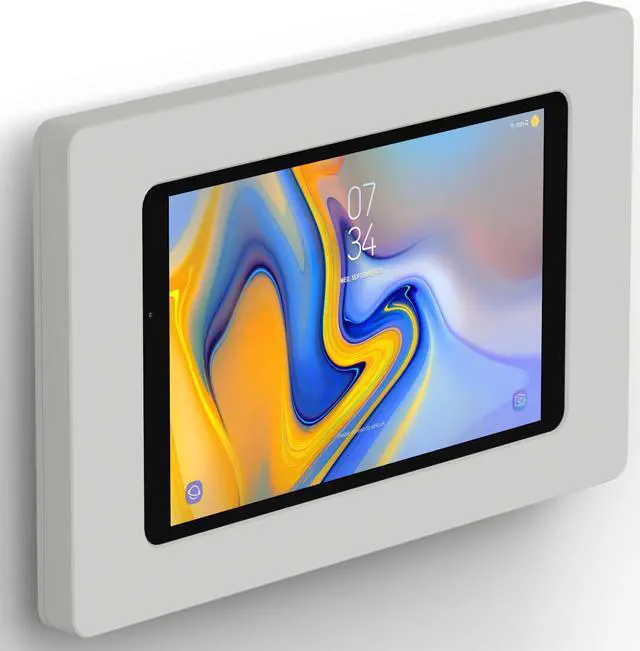Main image of VidaMount Light Grey Enclosure and Fixed VESA Slim Wall Mount [Bundle] compatible with Samsung Galaxy Tab A 10.5 (2018)