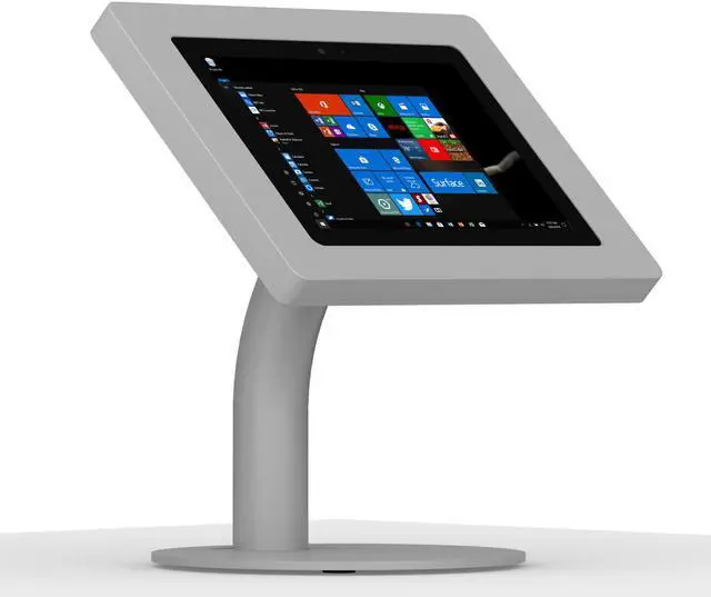 Main image of VidaMount White Home Button Covered Enclosure and Portable Fixed Stand [Bundle] compatible with iPad Pro 12.9" (1st/2nd Gen)
