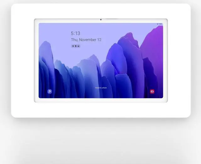 Alt view image 2 of 7 - VidaMount White On-Wall Tablet Mount compatible with Samsung Galaxy Tab A7 10.4