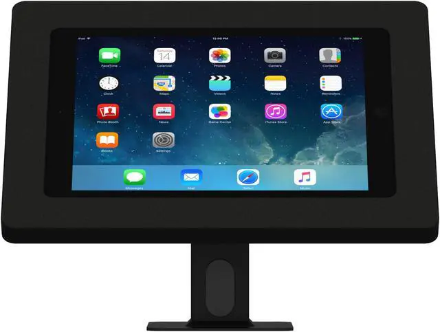Alt view image 2 of 7 - VidaMount Black Enclosure and Rotating & Tilting Desk/Table Mount [Bundle] compatible with iPad 9.7 (5th / 6th Gen), Pro 9.7", Air 1/2
