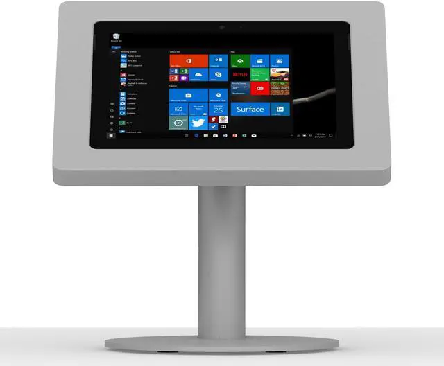 Alt view image 2 of 7 - VidaMount White Home Button Covered Enclosure and Portable Fixed Stand [Bundle] compatible with iPad Pro 12.9" (1st/2nd Gen)