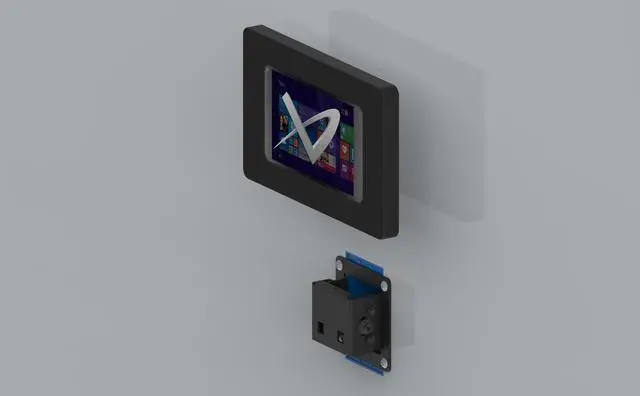Alt view image 4 of 7 - VidaMount Black Enclosure and Tilting VESA Slim Wall Mount [Bundle] compatible with HP Stream 7