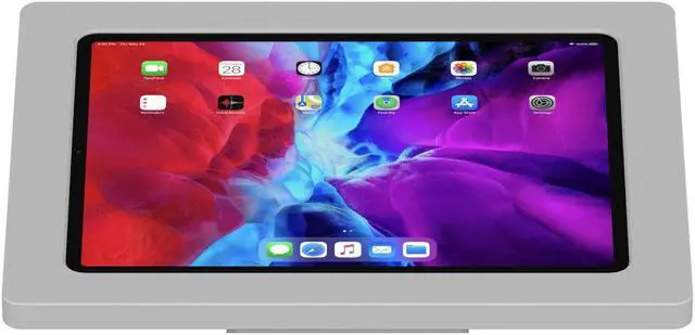 Alt view image 2 of 7 - VidaMount Light Grey Exposed Rear Camera Enclosure and Adjustable Tilt and Swivel Desk / Table Mount [Bundle] compatible with iPad Pro 12.9" (4th/5th/6th Gen)