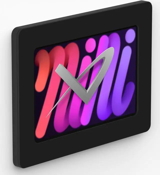 Main image of VidaMount Black On-Wall Tablet Mount compatible with iPad Mini (6th Gen)