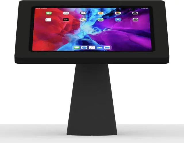 Alt view image 2 of 7 - VidaMount Black Exposed Rear Camera Enclosure and Fixed Surface Lite Desk / Table Mount [Bundle] compatible with iPad Pro 12.9" (4th/5th/6th Gen)