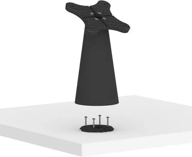 Alt view image 6 of 7 - VidaMount Black Exposed Rear Camera Enclosure and Fixed Surface Lite Desk / Table Mount [Bundle] compatible with iPad Pro 12.9" (4th/5th/6th Gen)