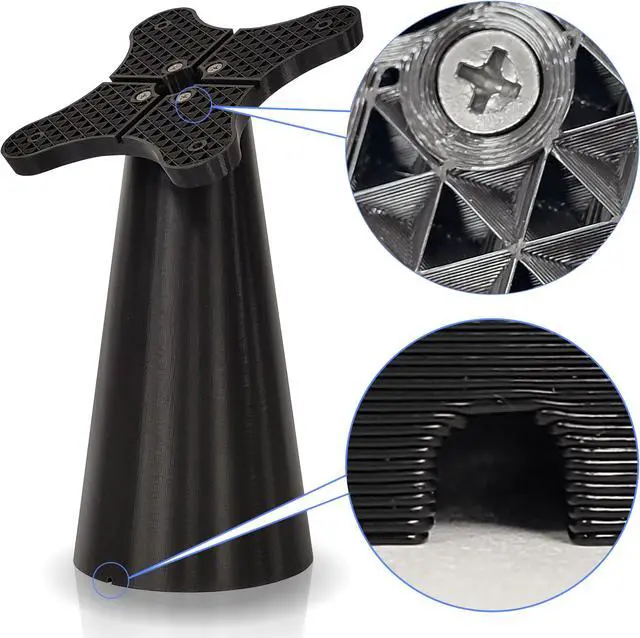 Alt view image 7 of 7 - VidaMount Black Exposed Rear Camera Enclosure and Fixed Surface Lite Desk / Table Mount [Bundle] compatible with iPad Pro 12.9" (4th/5th/6th Gen)