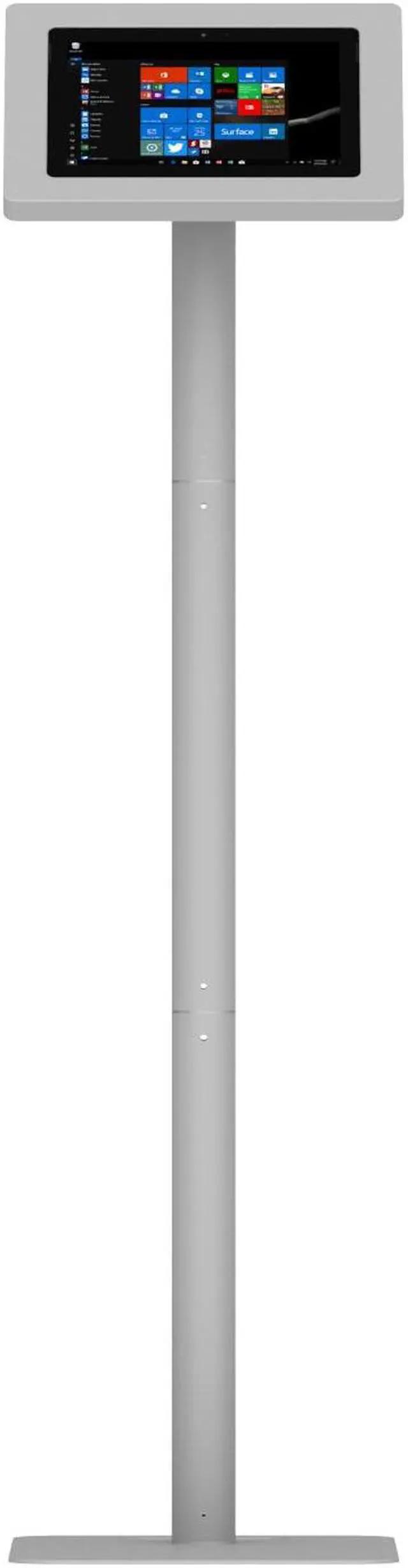 Alt view image 3 of 7 - VidaMount Light Grey Enclosure and Floor Stand Version 2 [Bundle] compatible with Microsoft Surface Go, Go 2 & Go 3