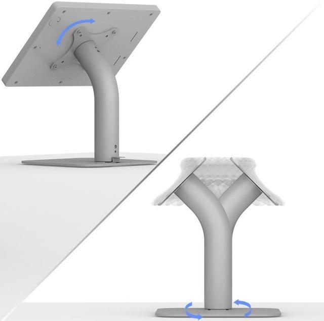 Alt view image 5 of 7 - VidaMount White Enclosure and Portable Fixed Stand Version 2 [Bundle] compatible with Samsung Galaxy Tab A9+ 10.9 (2024)